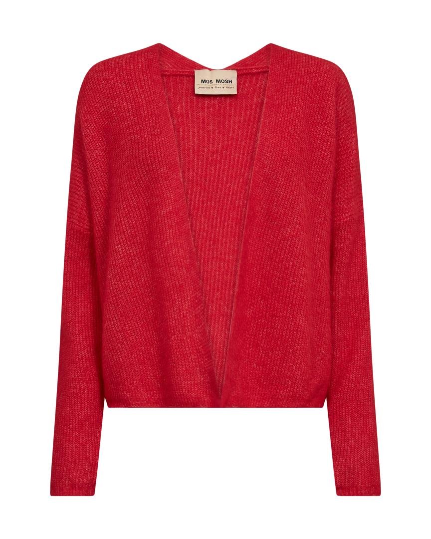 Mos Mosh naisten neuletakki, MMThora Relax Knit Cardigan Punainen