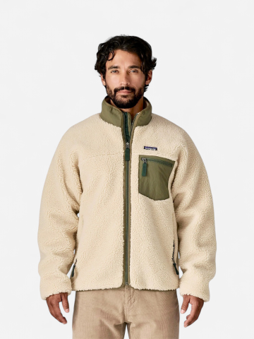 Patagonia miesten fleecetakki M's Classic Retro-X Jkt, kerma