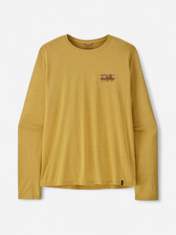 Patagonia miesten pitkähihainen paita M's L/S Cap Cool Daily Shirt - '73 Skyli, keltainen