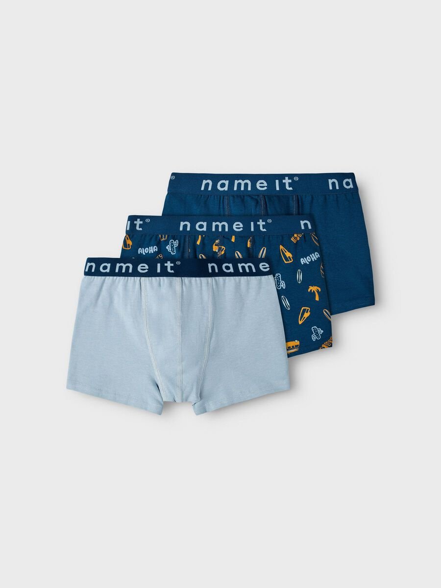 Name It bokserit, NKMBOXER 3P GIBRALTAR SEA Monivärinen Kuosi