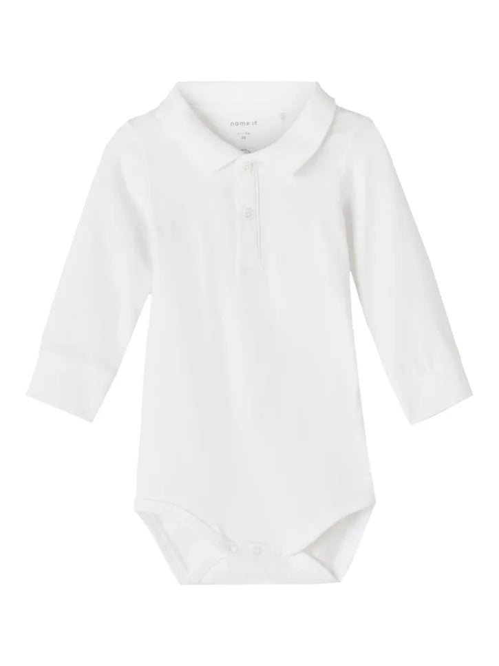 Name It lasten body, NBMHOLGER LS POLO BODY Valkoinen