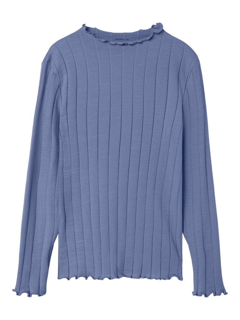 Name It lasten paita, NKFNOLINE LS SLIM TOP NOOS Sininen