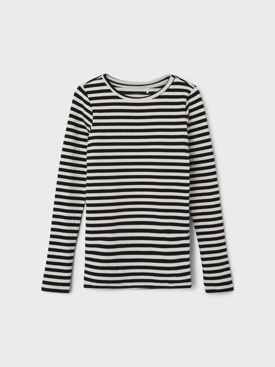 Name It lasten paita, NKFSURAJA LS TOP Mustavalkoinen