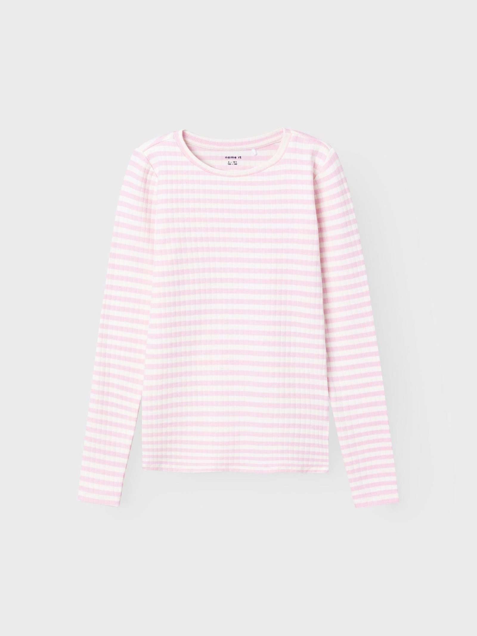 Name It lasten paita, NKFSURAJA LS TOP Raidallinen Vaaleanpunainen