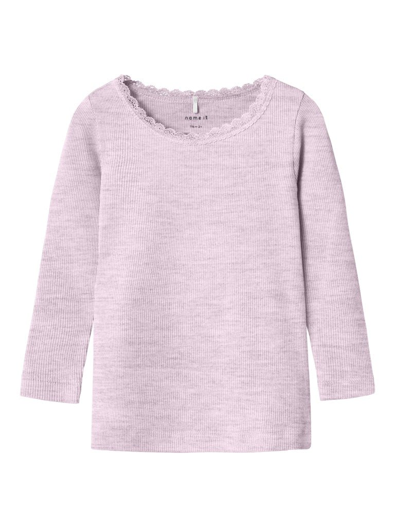 Name It Lasten Pitkähihainen Paita NMFKAB LS TOP NOOS Vaaleanpunainen
