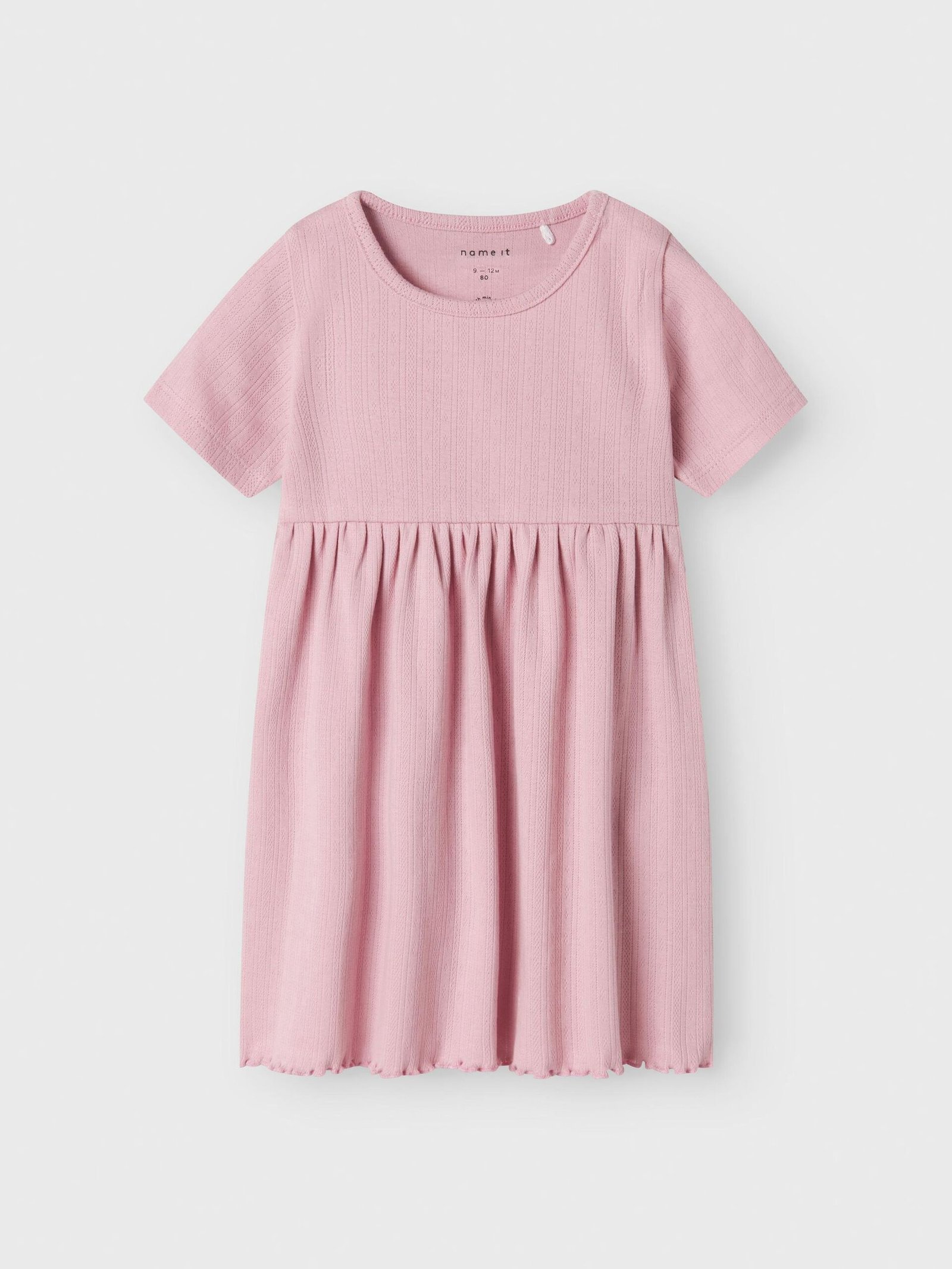 Name It lasten puuvillamekko, NBFHALLEY SS DRESS Vaaleanpunainen