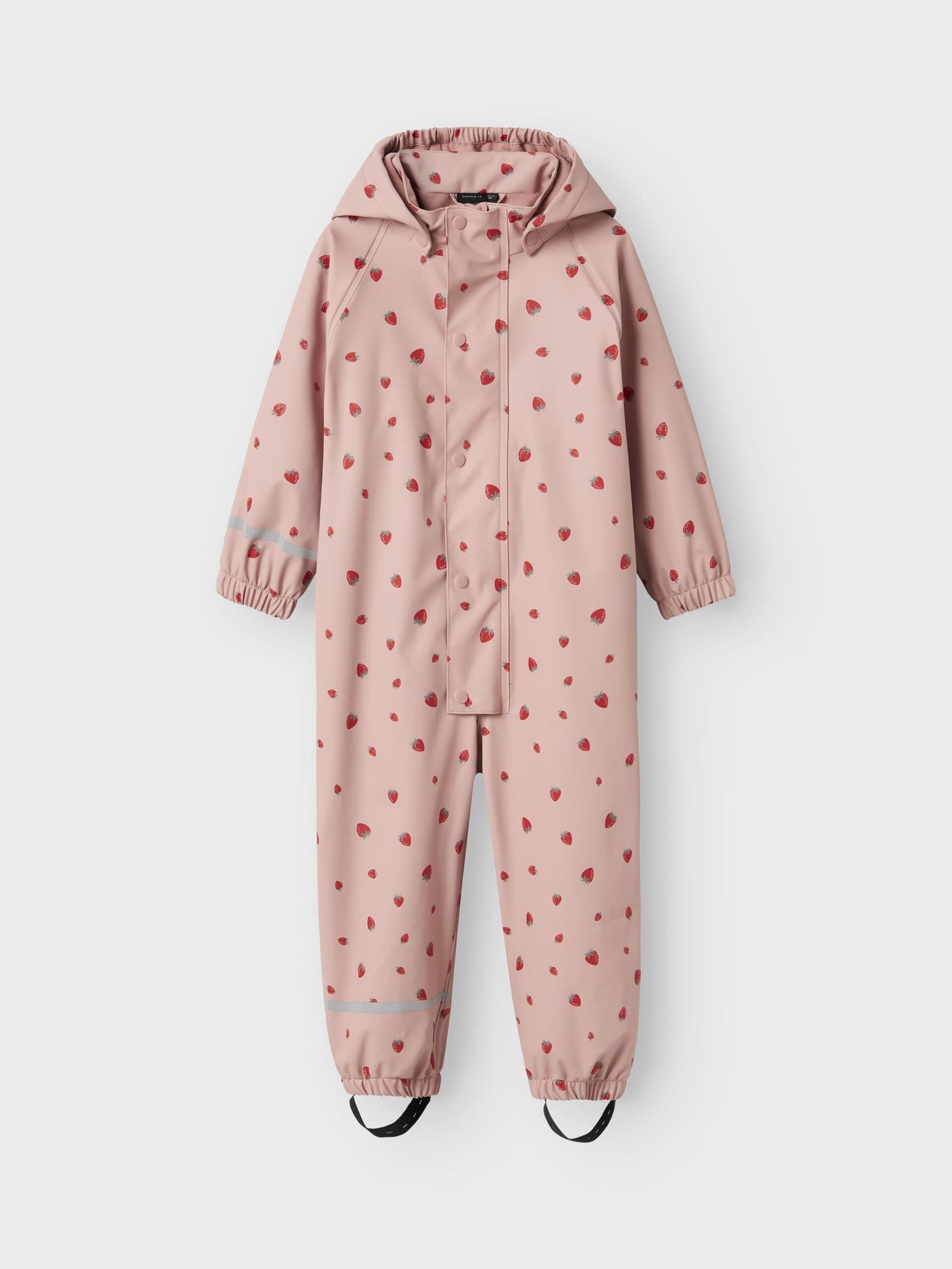 Name It lasten vuorellinen sadepuku, NMFDRY10 RAIN SUIT FLEECE Vaaleanpunainen