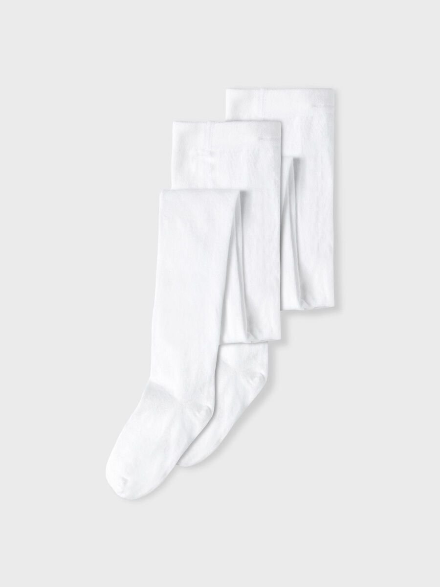Name It Lasten Sukkahousut, NKNPANTYHOSE 2P SOLID NOOS Valkoinen