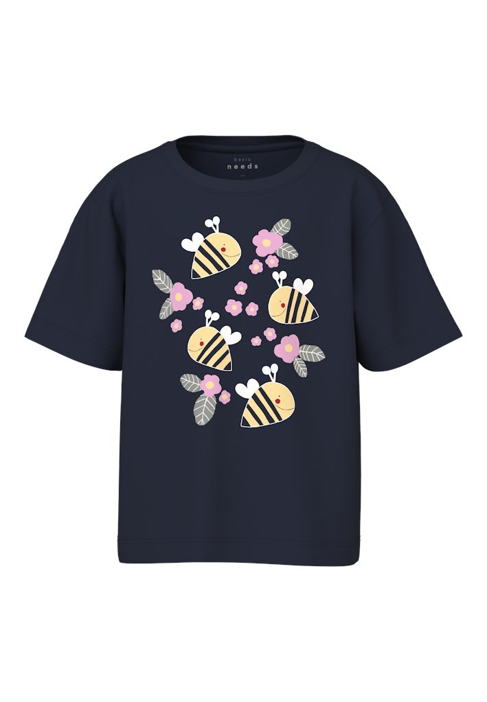 Name It lasten t-paita, NMFVEEN SS REG TOP Tummansininen