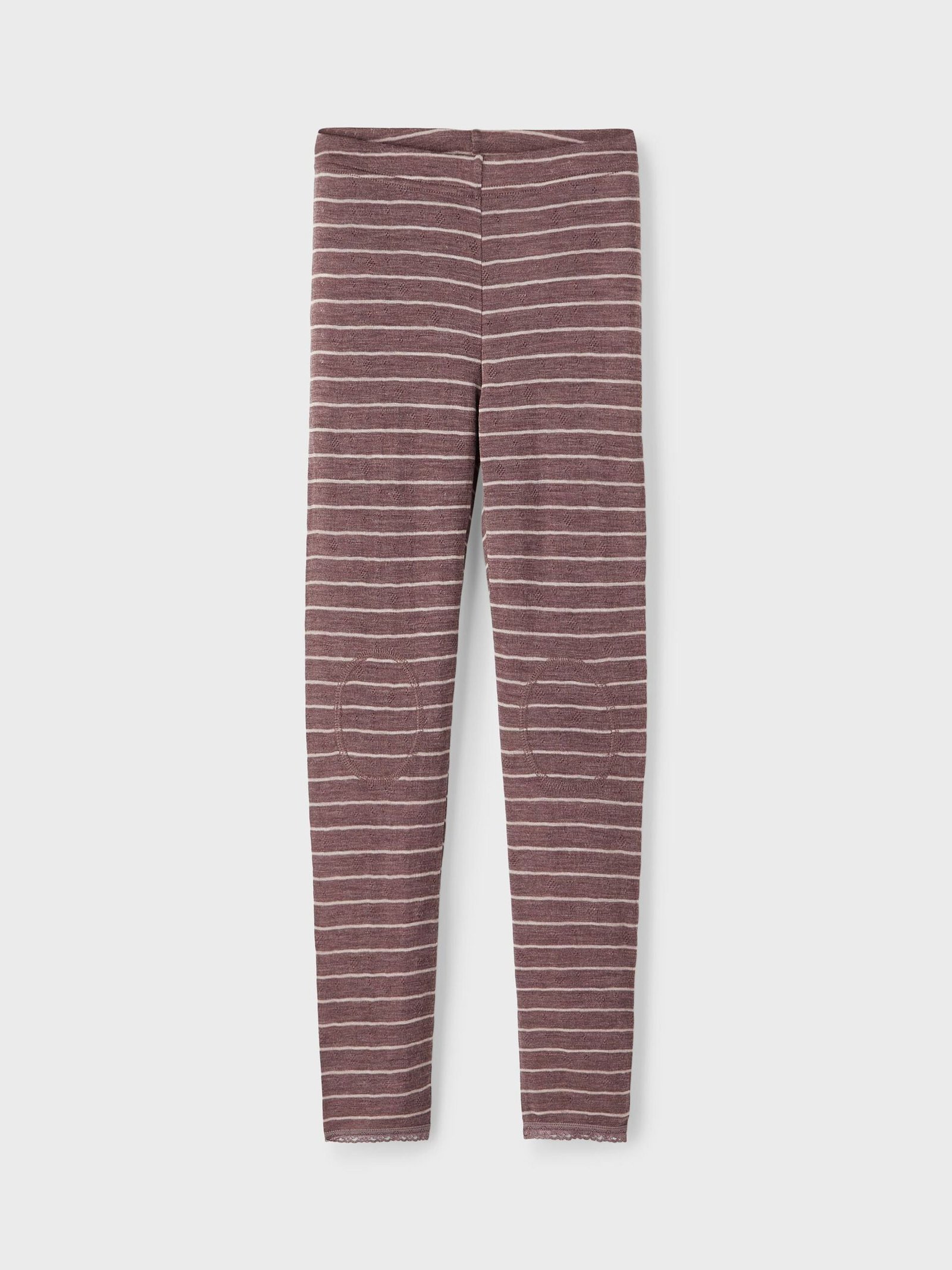 Name It leggingsit, NKFWANG WOOL NEEDLE LEGGING Raidallinen Punainen