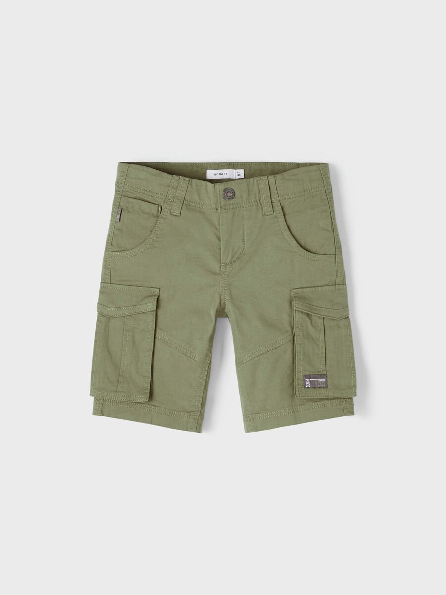 Name It reisitaskushortsit, NKMRYAN REG TWI L SHORTS Armeijanvihreä