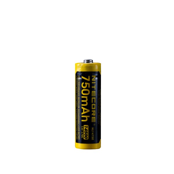 14500-akku Nitecore - 750 mAh / Micro-USB-ladattava