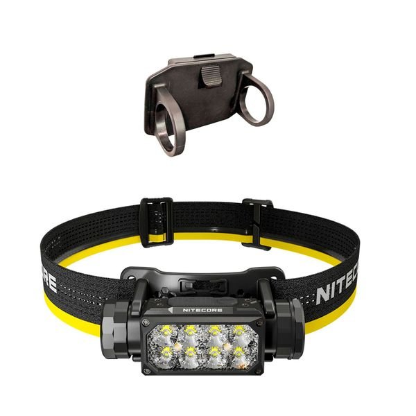Otsalamppu Nitecore HC65 UHE - 2000 lm / Ladattava, Otsavalo + NVG-kypäräkiinnike