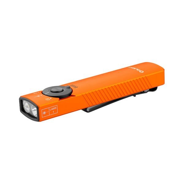 Taskulamppu OLIGHT Arkfeld Pro - 1300 lm / 120 mm / Ladattava, Oranssi