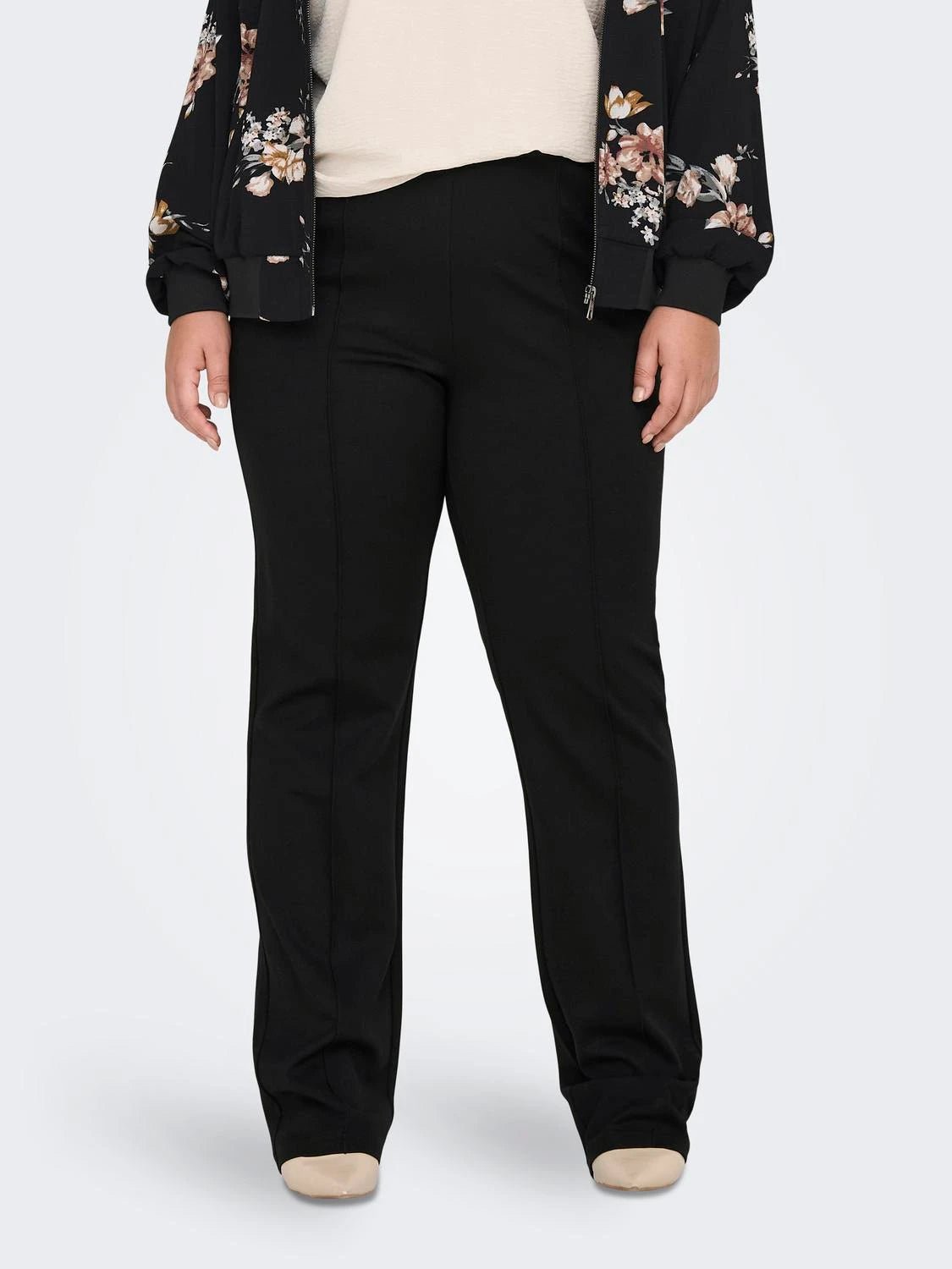 Only carmakoma housut, CARGOLDTRASH-SUKI LIFE HW WIDE PANT PNT Musta