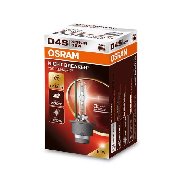 Xenon-poltin Osram Xenarc Night Breaker 220, D4S, 1 kpl