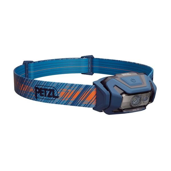 Otsalamppu PETZL Aria 1R RGB - 475 lm / Ladattava, Sininen