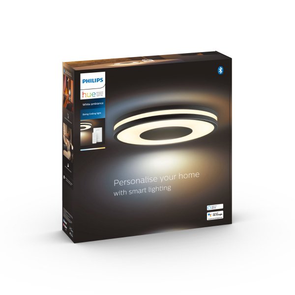 Kattovalaisin Philips Hue Being 22.5W, 2200-6500K, Musta
