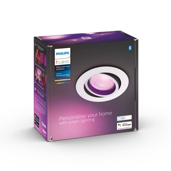 Alasvalo Philips Hue Centura Round WCA, 4.2 W, 400 lm, 1 kpl / Valkoinen