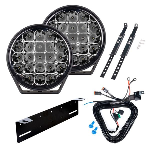Lisävalo PURELUX 770 Gen2 - Pyöreä / 18 cm / 130W / Off-Road, 2 kpl - Täydellinen setti