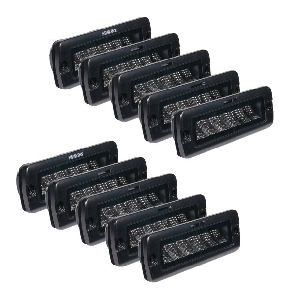 Työvalo PURELUX Black Flush-Mount Slim - 20 cm / 30W / Leveä, 10 kpl