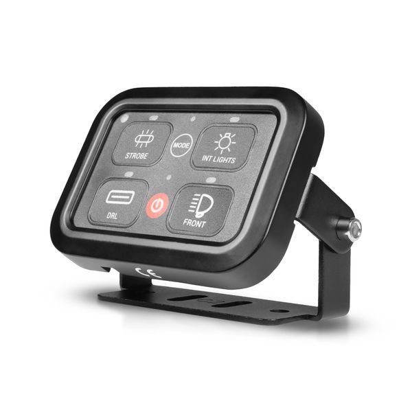 Kytkinpaneeli PURELUX Multi-switch Dashboard Controller, 4-painiketta, 10-30V