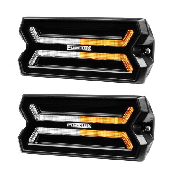 Varoitusvalo / Äärivalo PURELUX Panther Core-W - 12/24V / 53W / 105 mm, 2 kpl