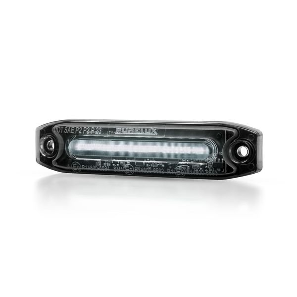 Huomiovalo / Äärivalo Purelux Spectre 12X Dark - 12/24V / 6W / 102 mm, Valkoinen