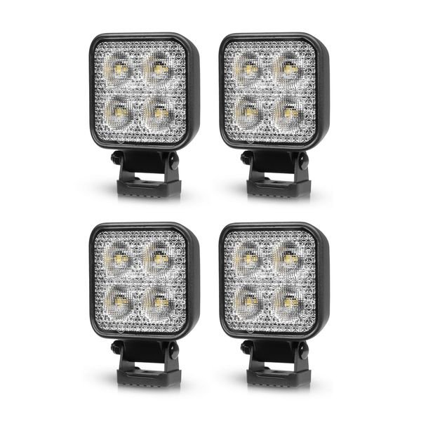 Työvalo PURELUX Standard Square 20 - 8 cm / 20W / Leveä, 4 kpl