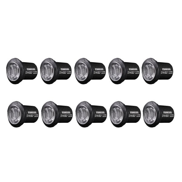 Varoitusvalo / Tasovilkku PURELUX Strobe Pyöreä - 12/24V / 8W / 36 mm, 10 kpl