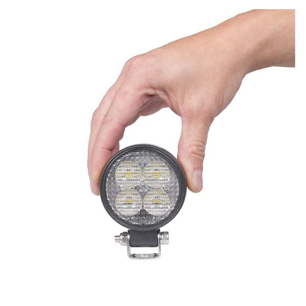 Työvalo PURELUX Terrain Black Mini Round - 7 cm / 12W / Leveä, 1 kpl