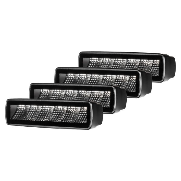 Työvalo PURELUX Terrain Black Slim Flood - 16 cm / 30W / Leveä, 4 kpl