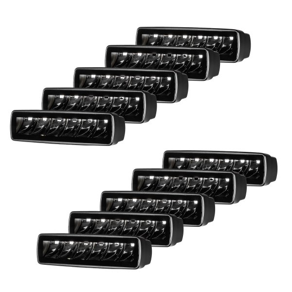 Työvalo PURELUX Terrain Black Slim Spot - 16 cm / 30W / Kapea, 10 kpl