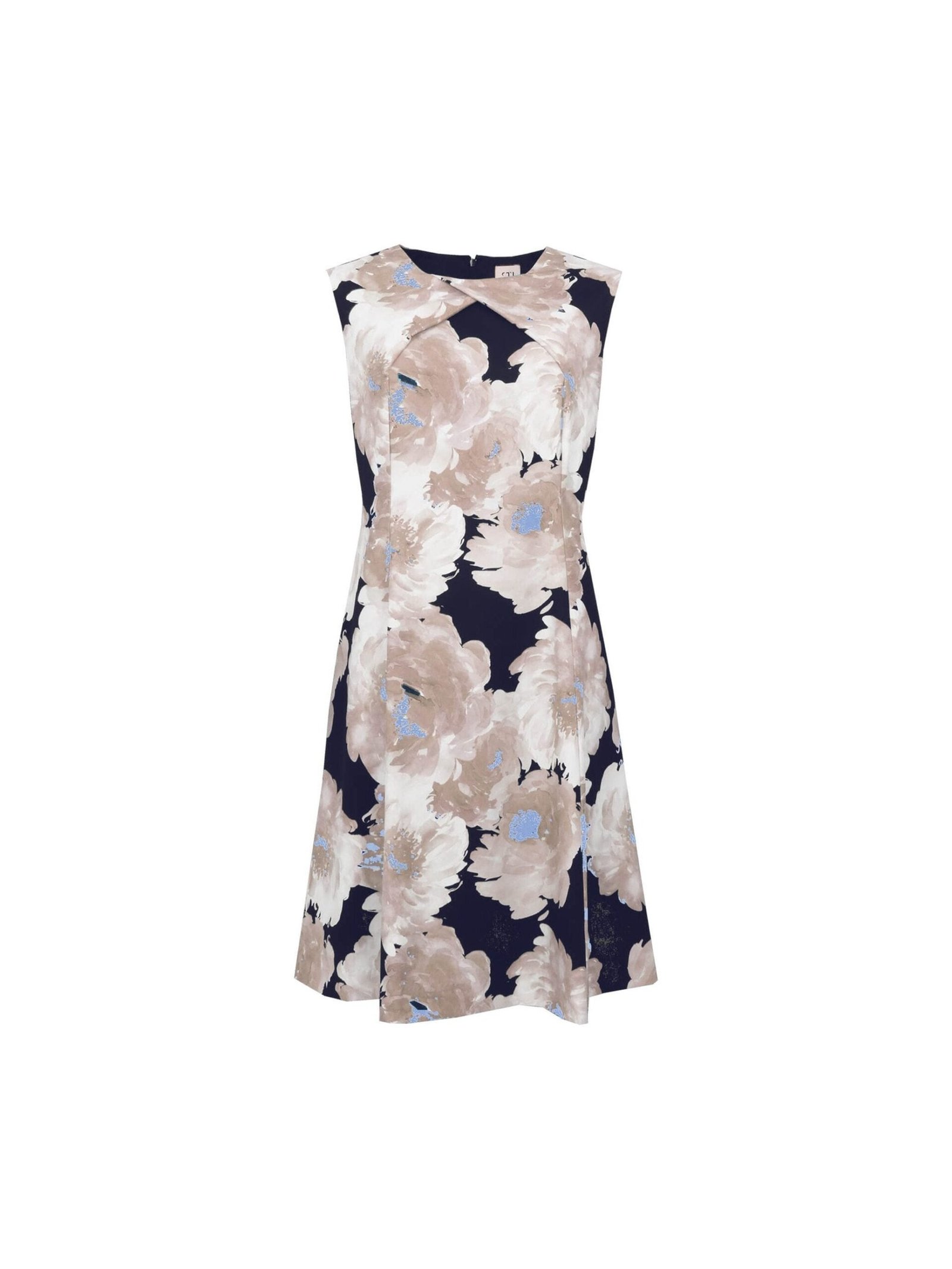 S.T.I naisten mekko, CAMBRIA DRESS 100CM Beige Kuosi
