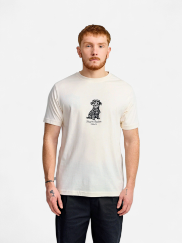 Makia miesten t-paita Saltpup, vaalea beige