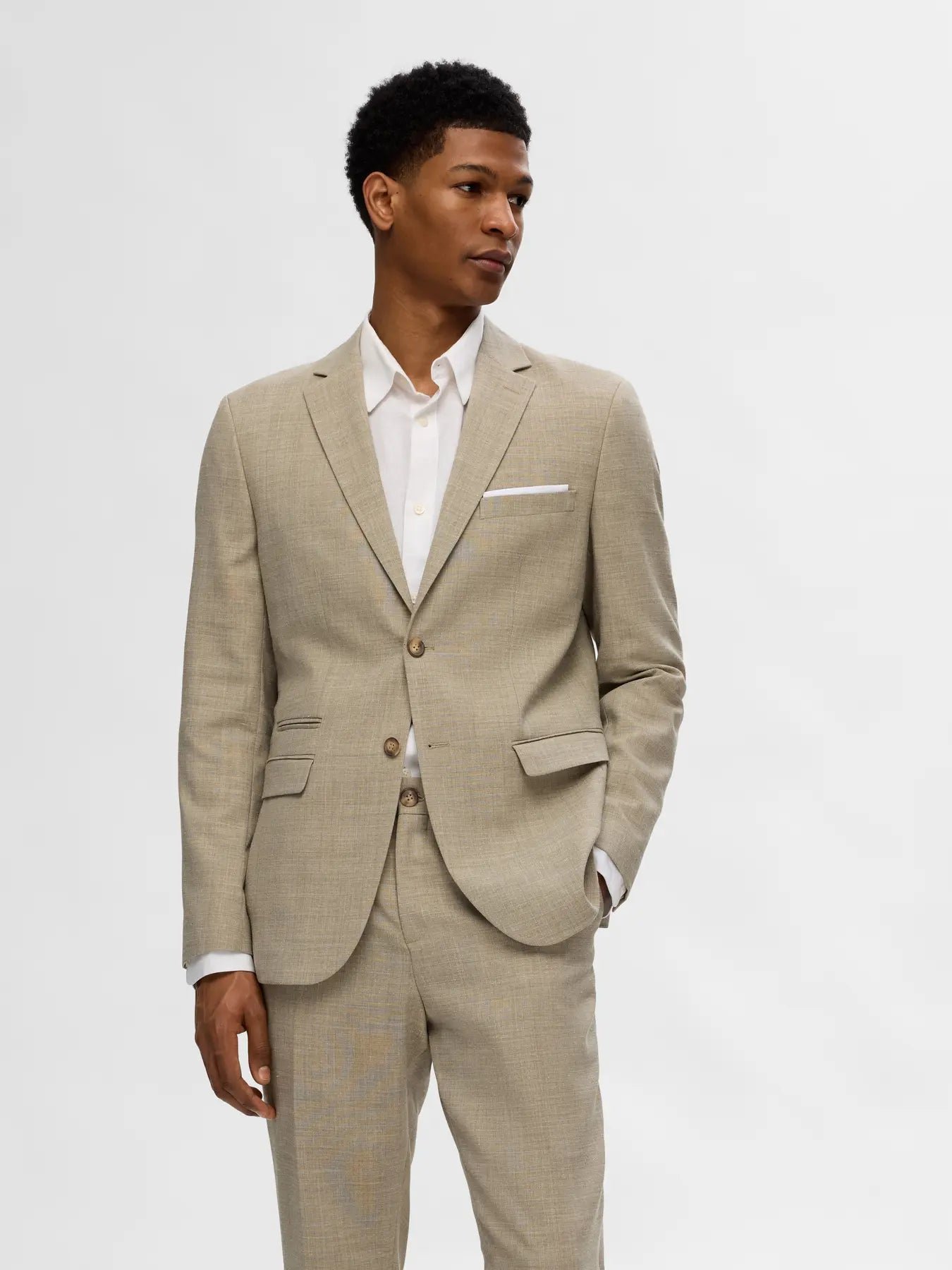 Selected bleiseri Oasis Linen, Sand