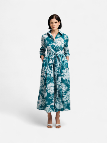 Andiata mekko Sinne Dress, sininen kuosi