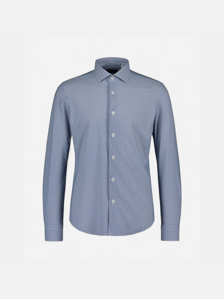 Sinnuu Miesten Kauluspaita, Technical Performance Shirt LS, Sininen Kuosi