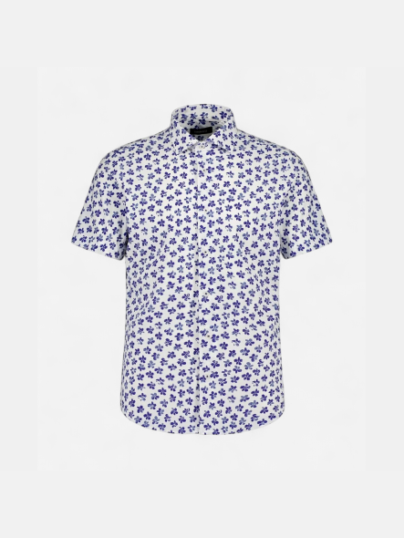 Sinnuu Miesten Kauluspaita, Performance Shirt SS, Sininen Kuosi