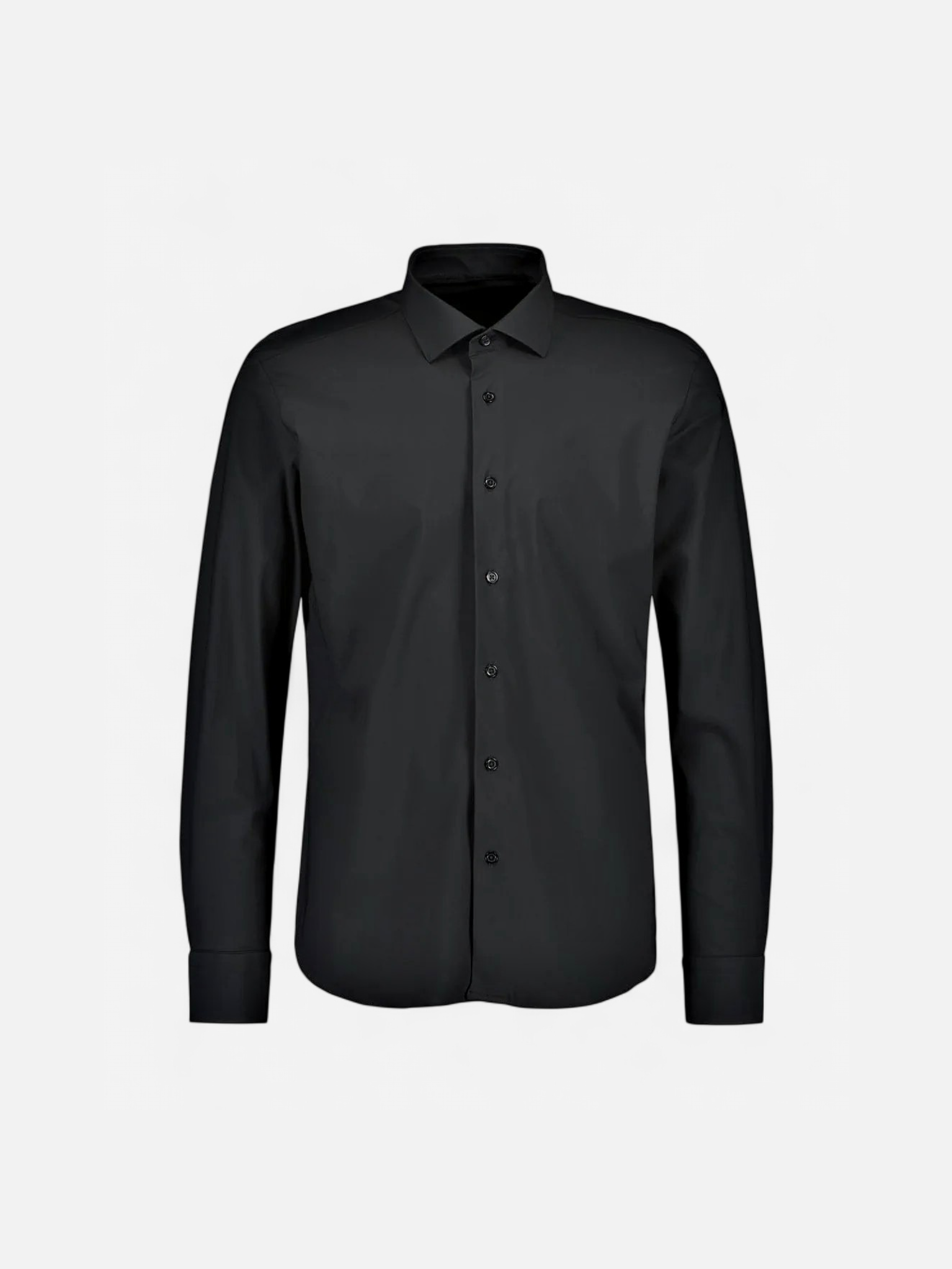 Sinnuu miesten kauluspaita Performance Technical Shirt LS Made in Europe, musta