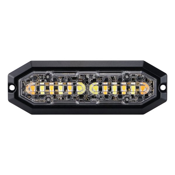 Varoitusvalo / Tasovilkku Strands DUO Oranssi + Valkoinen 12 LED - 12/24V / 20W / 132 mm