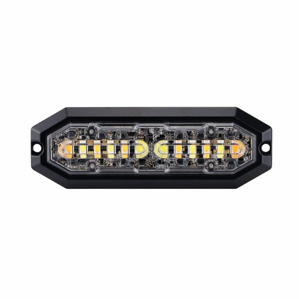 Varoitusvalo / Tasovilkku Strands Lighthead - Oranssi + Sininen / 12/24V / 15,6W / 132 mm