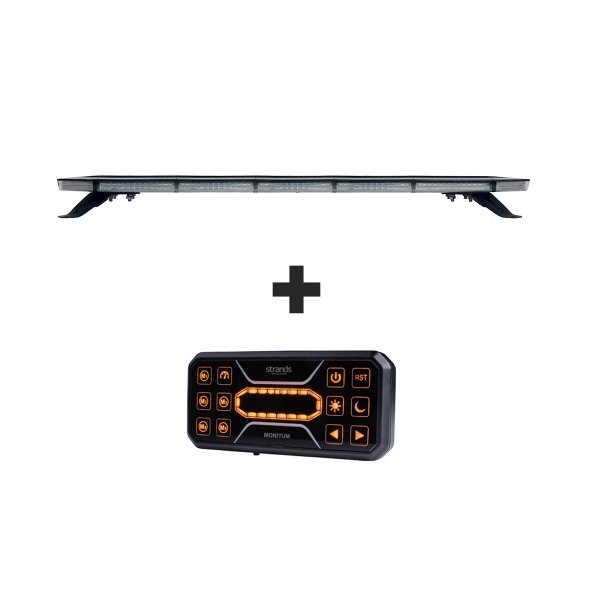 Varoitusvalo Strands Monitum - Paneeli / 12/24V / 99W / 933 mm, Valaisin + Langaton kaukosäädin