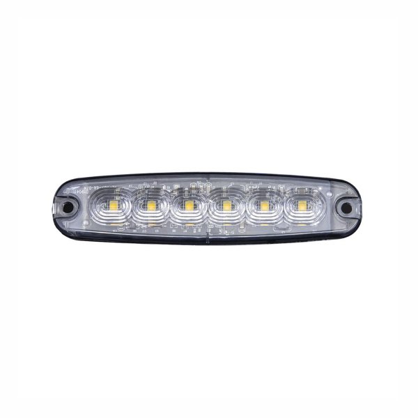 Varoitusvalo / Tasovilkku Strands Strobe Light 6 LED - Oranssi / 12/24V / 7W / 131 mm