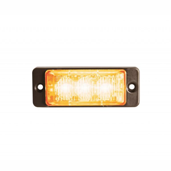Varoitusvalo / Tasovilkku Strands Strobe Light Slim - Oranssi / 12/24V / 9W / 76 mm