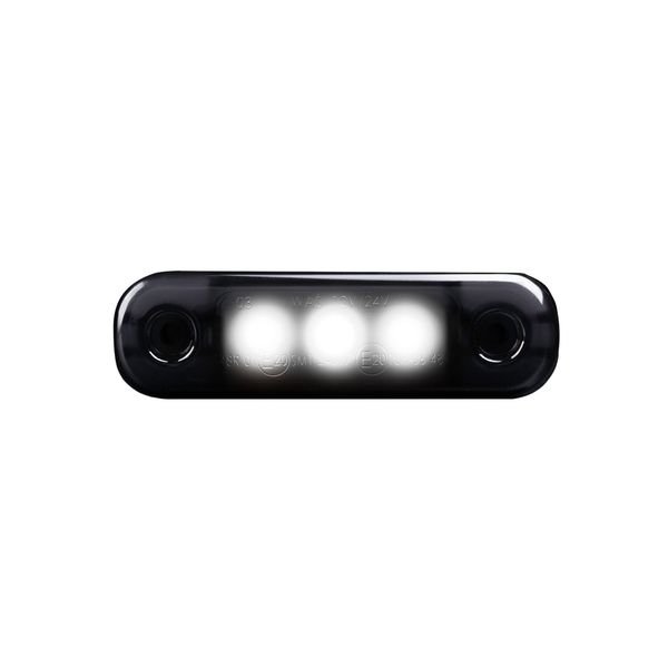 Huomiovalo / Äärivalo Strands Dark Knight Super Dark Slim 3LED - 12/24V / 1W / 84 mm, Valkoinen