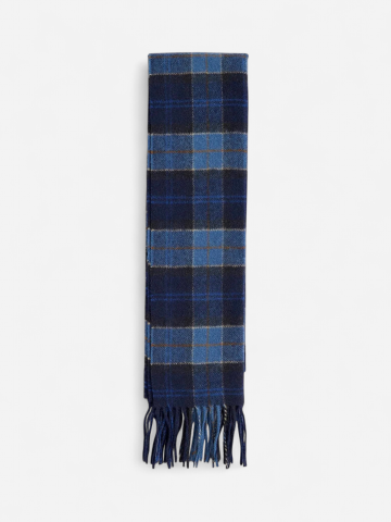 Barbour huivi TARTAN LAMBSWOOL NOS SCARF, sininen ruutu