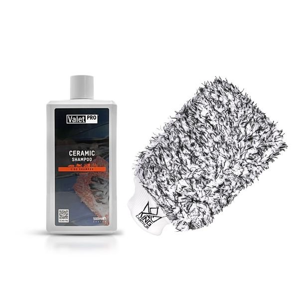 Autoshampoo ValetPRO Ceramic Shampoo - Pinnoittava, 500 ml + KC Premium Wash Mitt