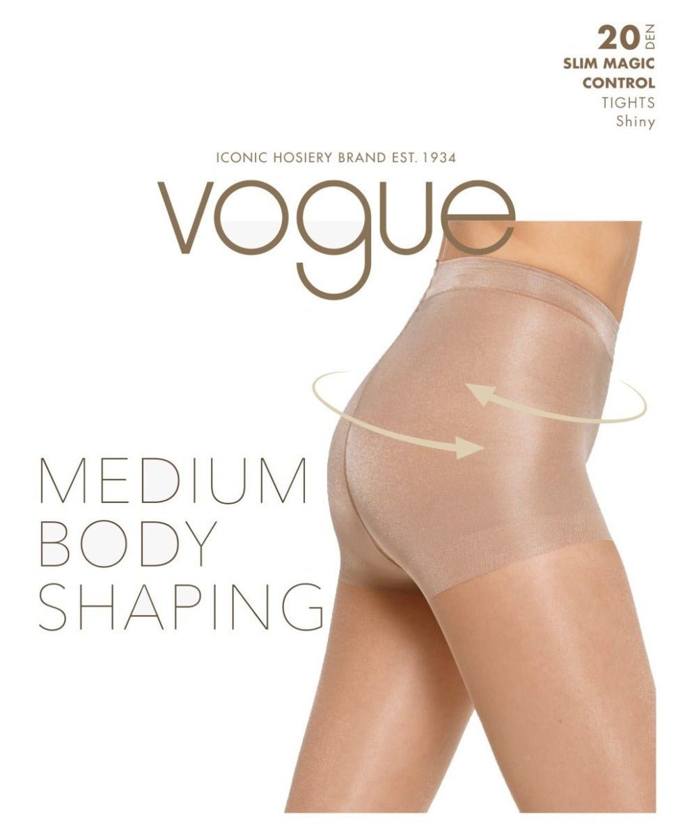 Vogue Sukkahousut 20 den, Slim Magic Control Shiny Musta