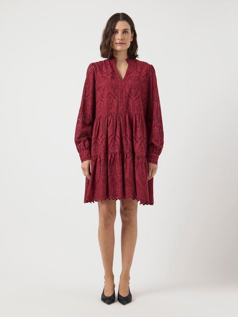 Y.A.S Naisten Mekko YASHOLI LS DRESS S Tibetan Red